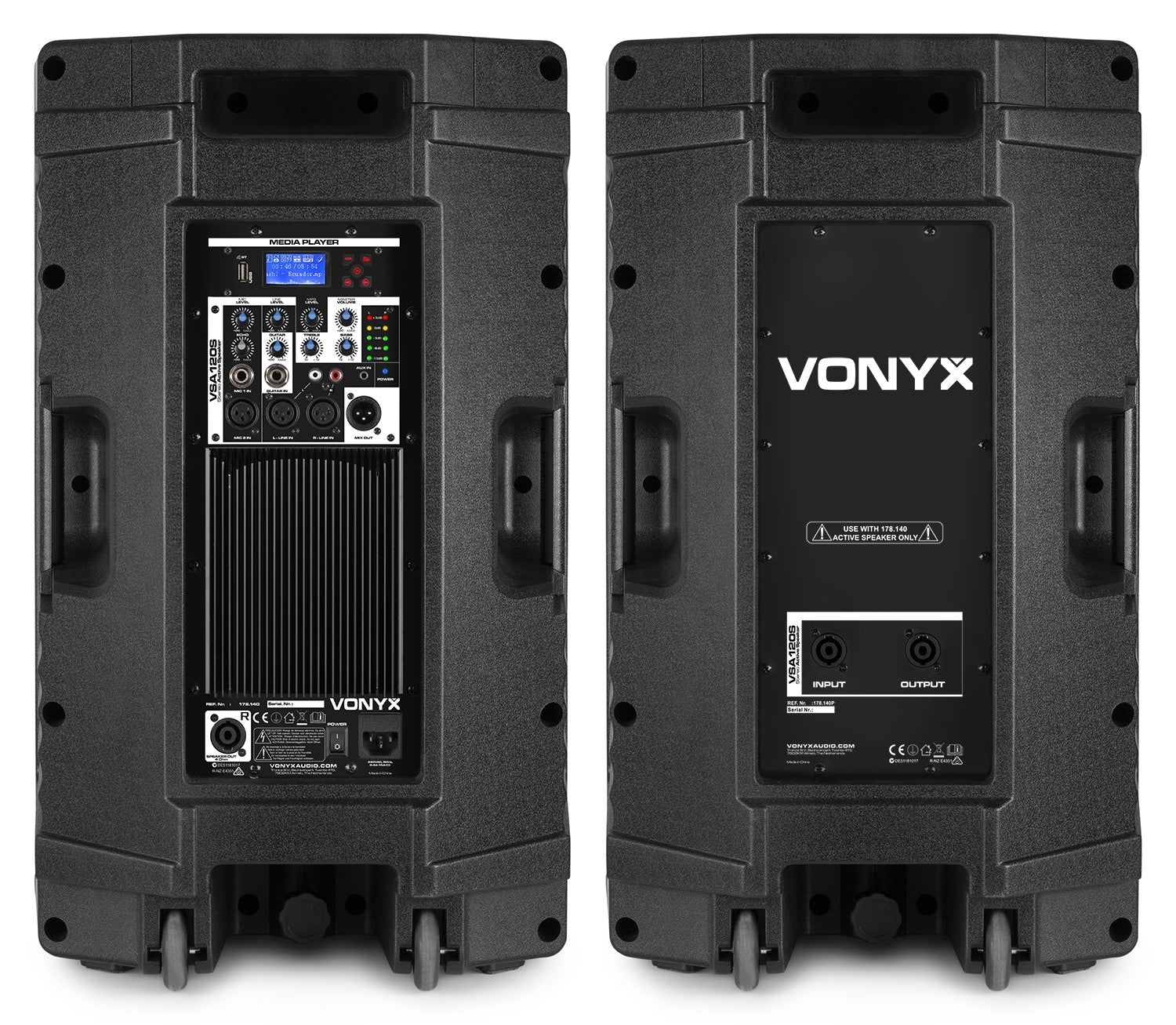 Vonyx VSA120S - Conjunto activo de altavoces estéreo 12” - Tempo Shop