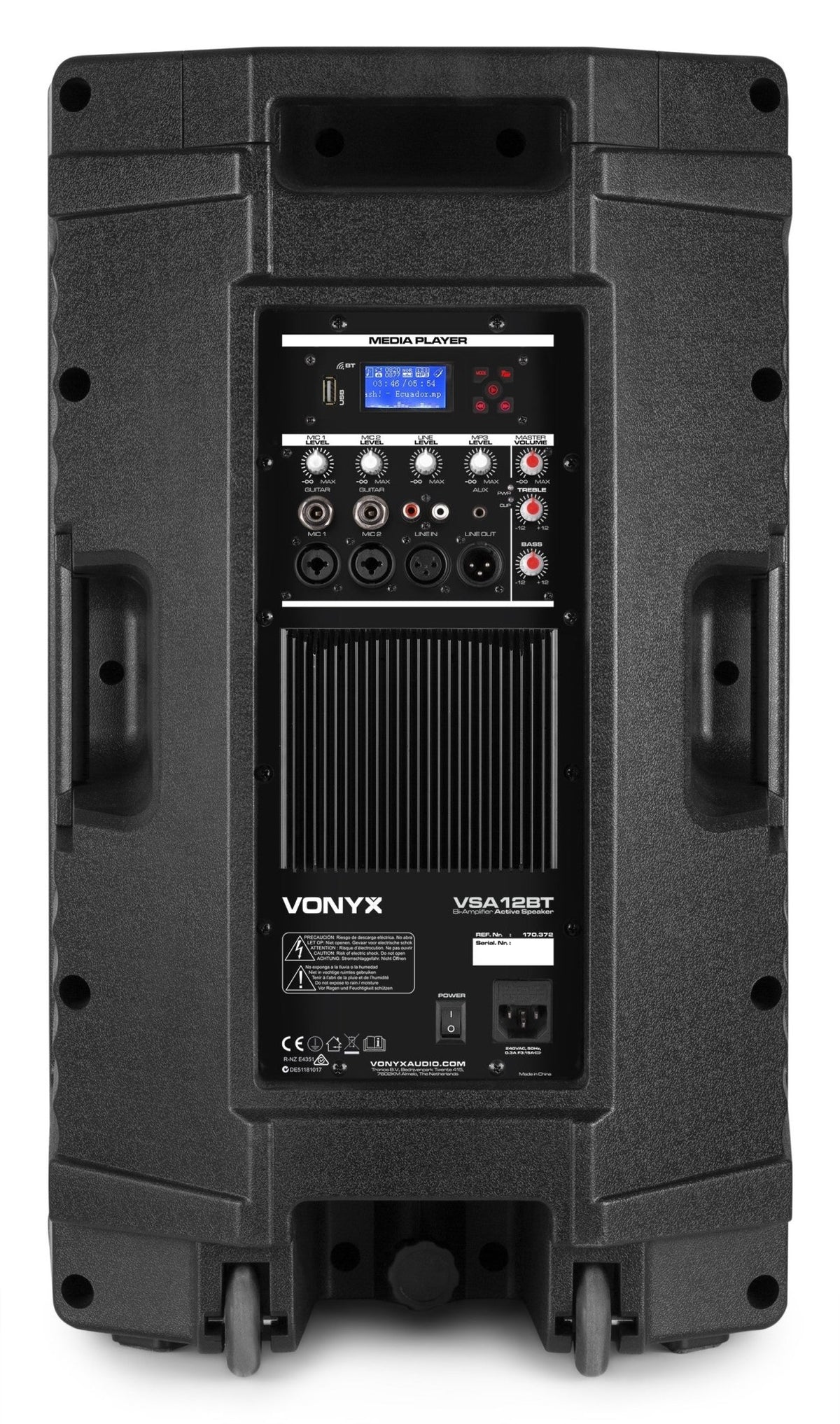 Vonyx VSA12BT - Altavoces activos Bi - Amplificados 12" 800W BT/MP3 - Tempo Shop