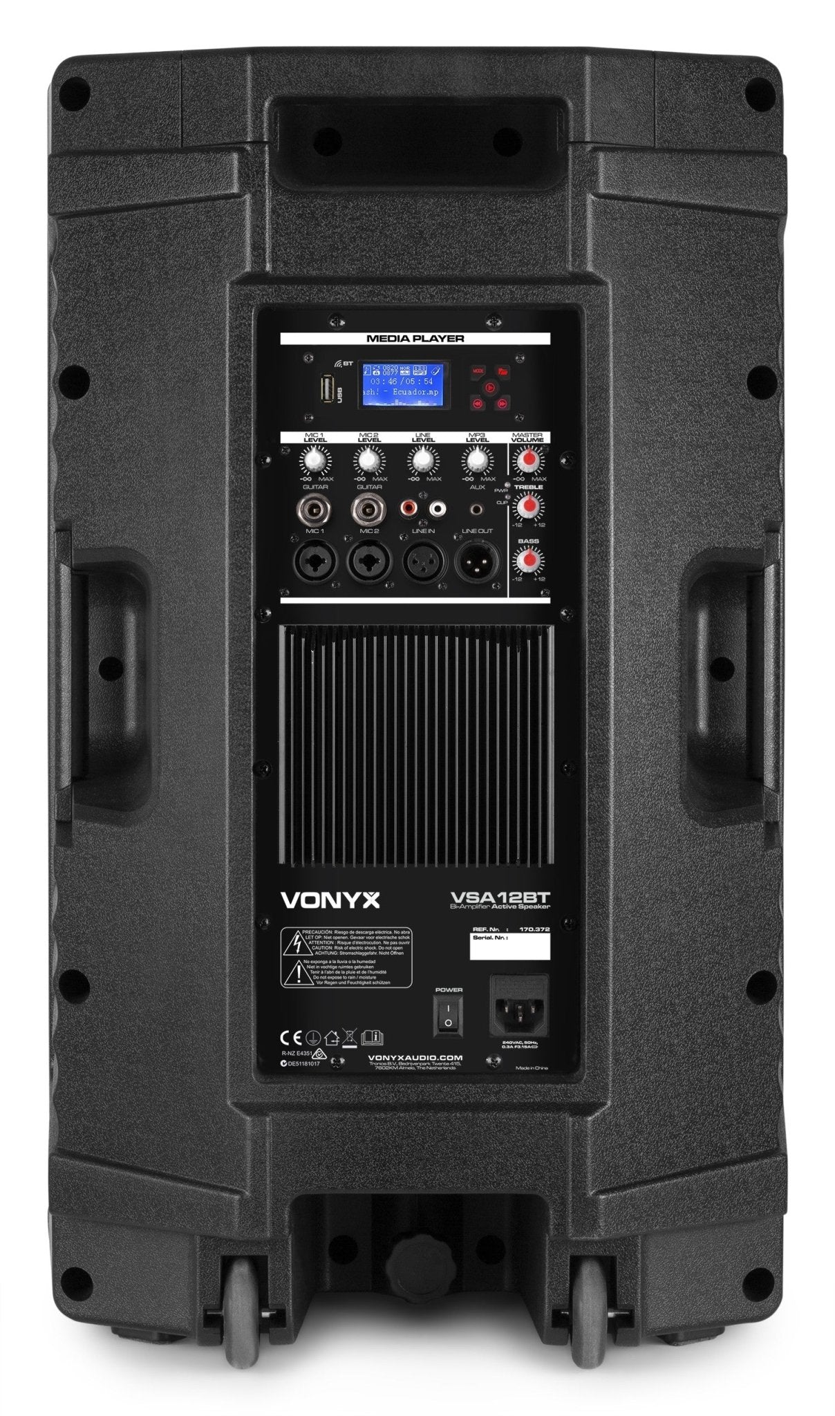 Vonyx VSA12BT - Altavoces activos Bi - Amplificados 12" 800W BT/MP3 - Tempo Shop