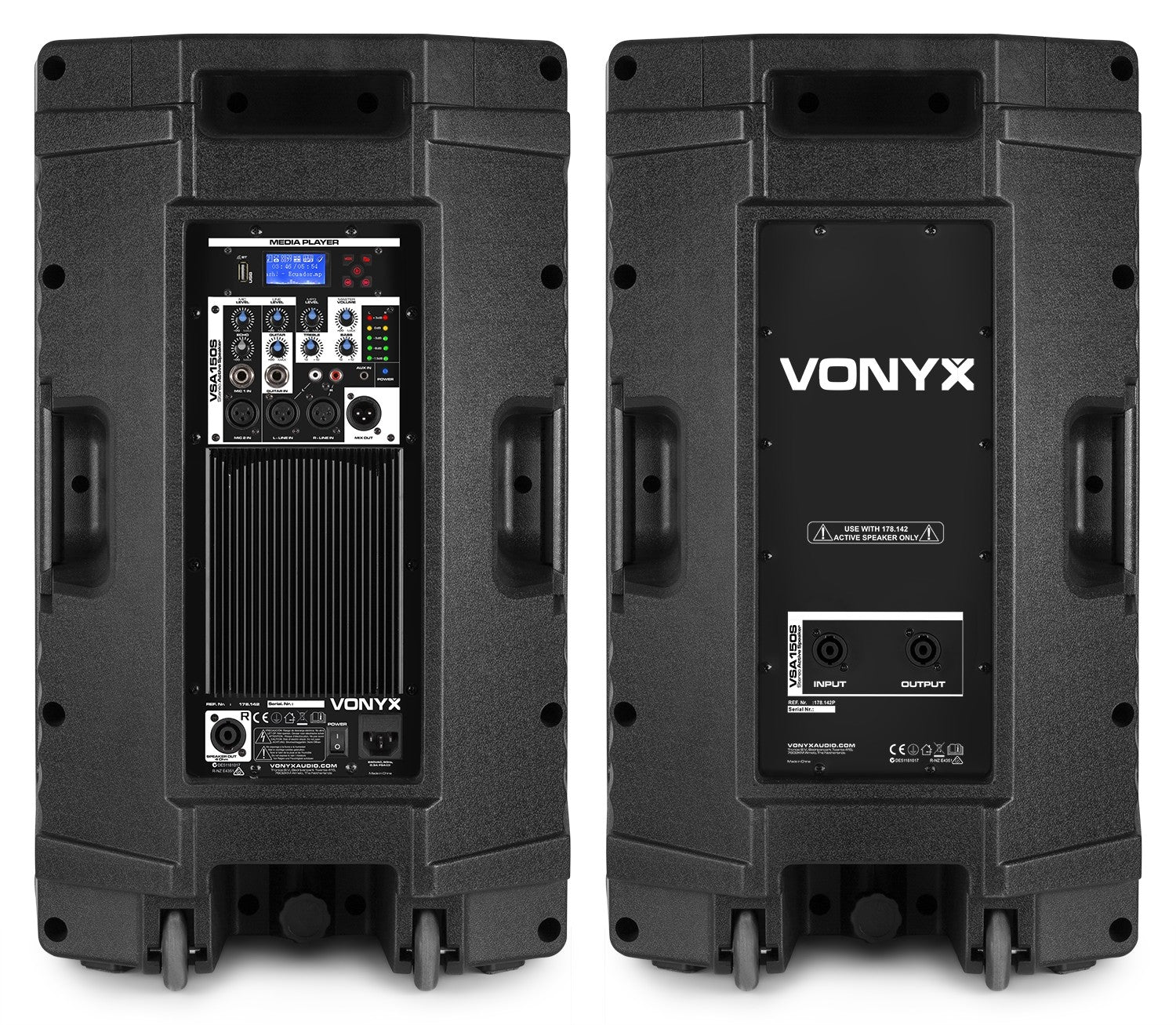 Vonyx VSA150S - Conjunto activo de altavoces estéreo 15" - Tempo Shop