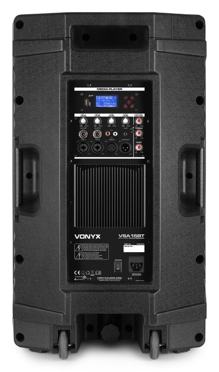 Vonyx VSA15BT - Altavoces activos Bi - Amplificados 15" 1000W BT/MP3 - Tempo Shop