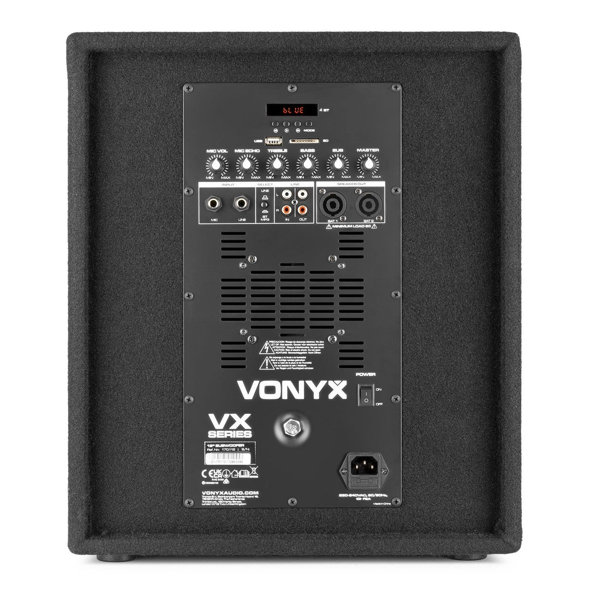 Vonyx VX0812BT - 2.1 Conjunto altavoces activos 12” - Tempo Shop