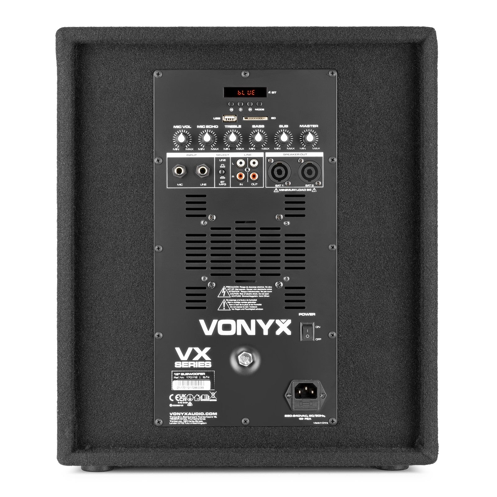 Vonyx VX0812BT - 2.1 Conjunto altavoces activos 12” - Tempo Shop