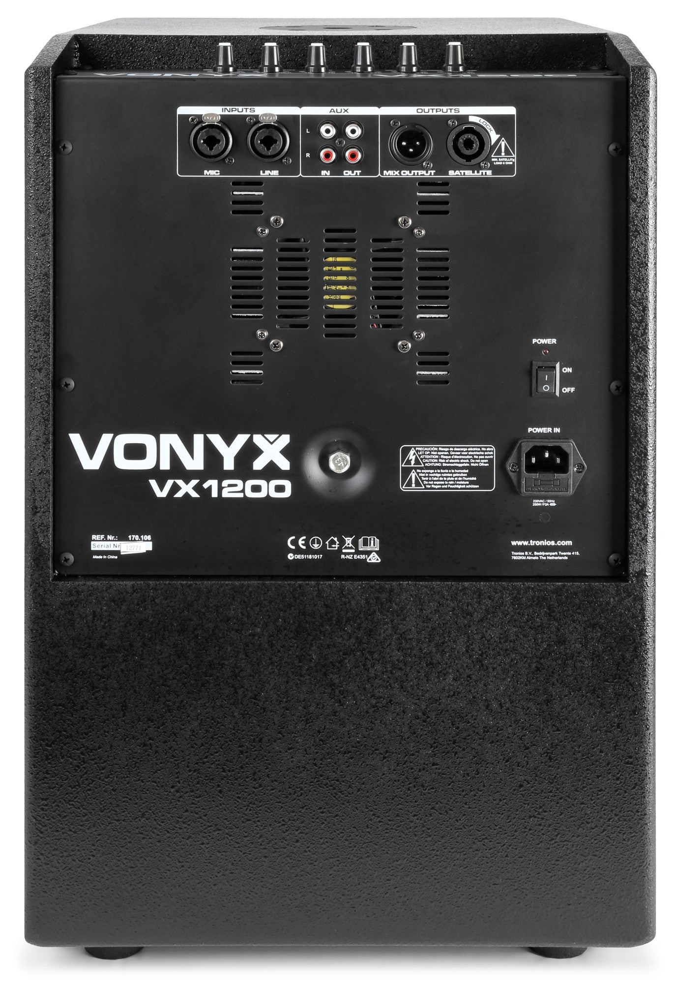 Vonyx VX1200 - Sistema 2 vias Full range - Tempo Shop
