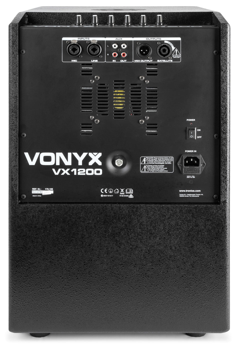 Vonyx VX1200 - Sistema 2 vias Full range - Tempo Shop