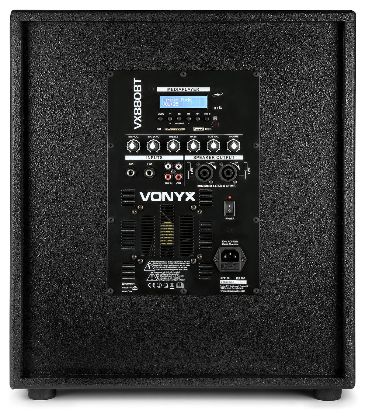 Vonyx VX880BT - Conjunto 2.1 Activo - Tempo Shop