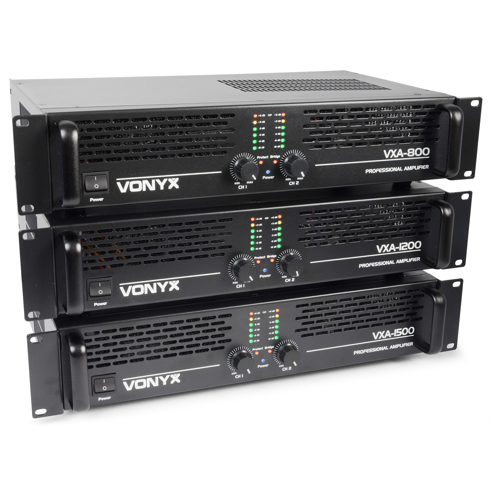Vonyx VXA - 1200 II - PA Amplificador 2x 600W - Tempo Shop