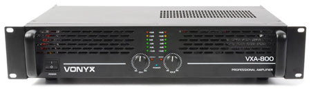 Vonyx VXA - 800 II - PA Amplificador 2x 400W - Tempo Shop