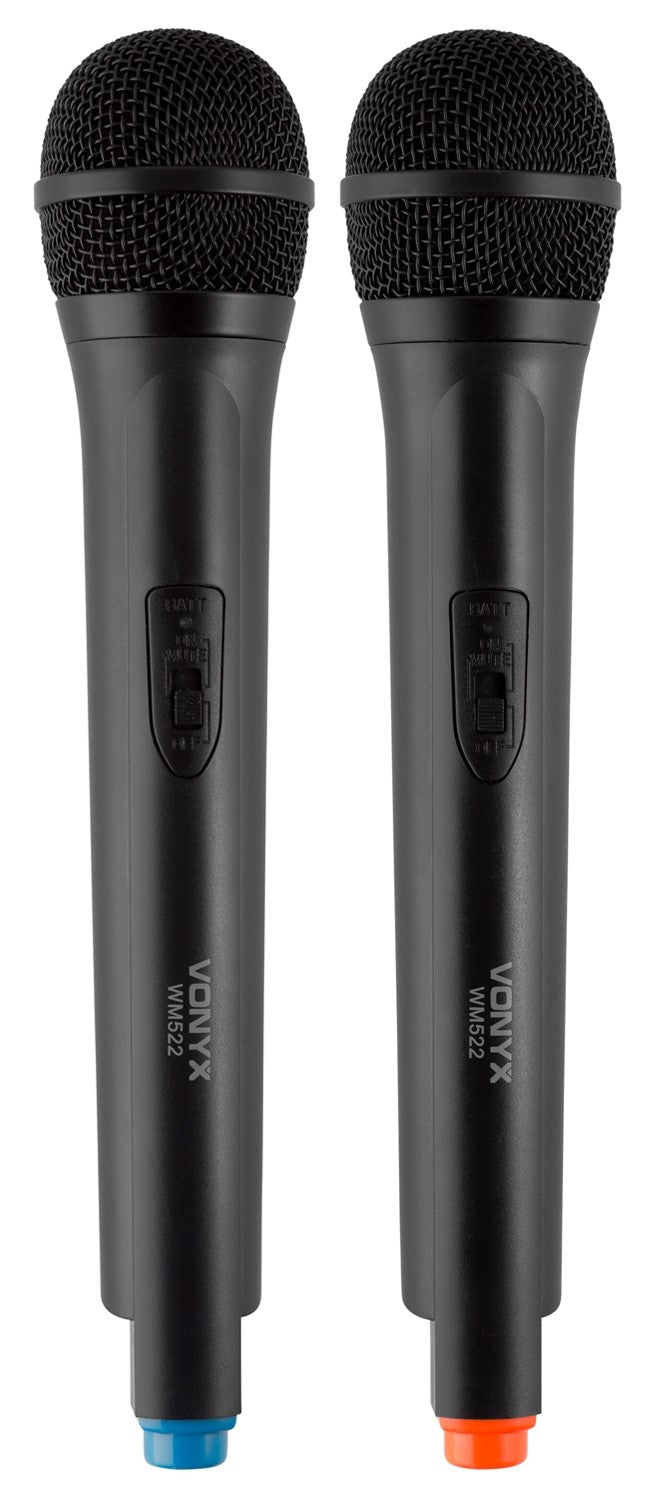 Vonyx WM522 - Micrófono inalámbrico VHF 2 canales con 2 micros de mano - Tempo Shop
