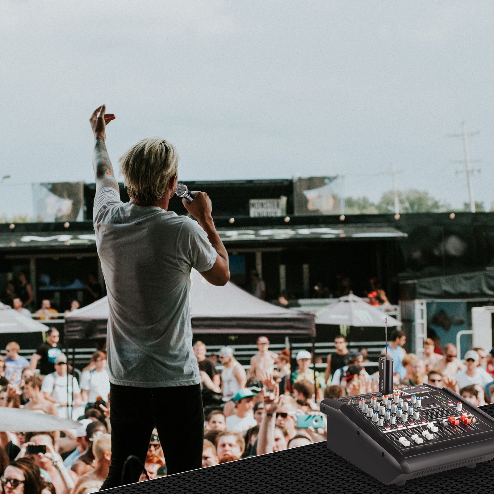 Vonyx WM55 - Micrófono inalámbrico Plug - and - Play UHF - Tempo Shop