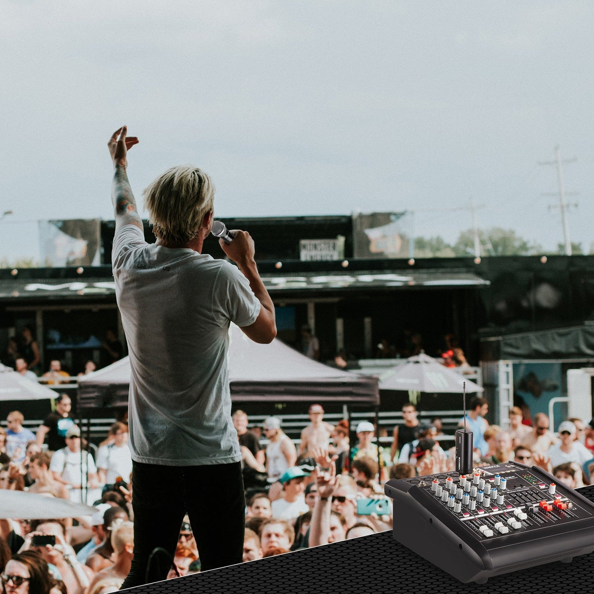 Vonyx WM552 - Micrófono inalámbrico UHF dual Plug - and - Play - Tempo Shop