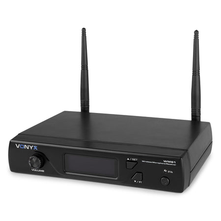 Vonyx WM61 - Micrófono inalámbrico UHF 16Ch con 1 micrófono de mano - Tempo Shop
