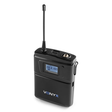 Vonyx WM61B - Micrófono inalámbrico UHF 16Ch con petaca transmisora - Tempo Shop