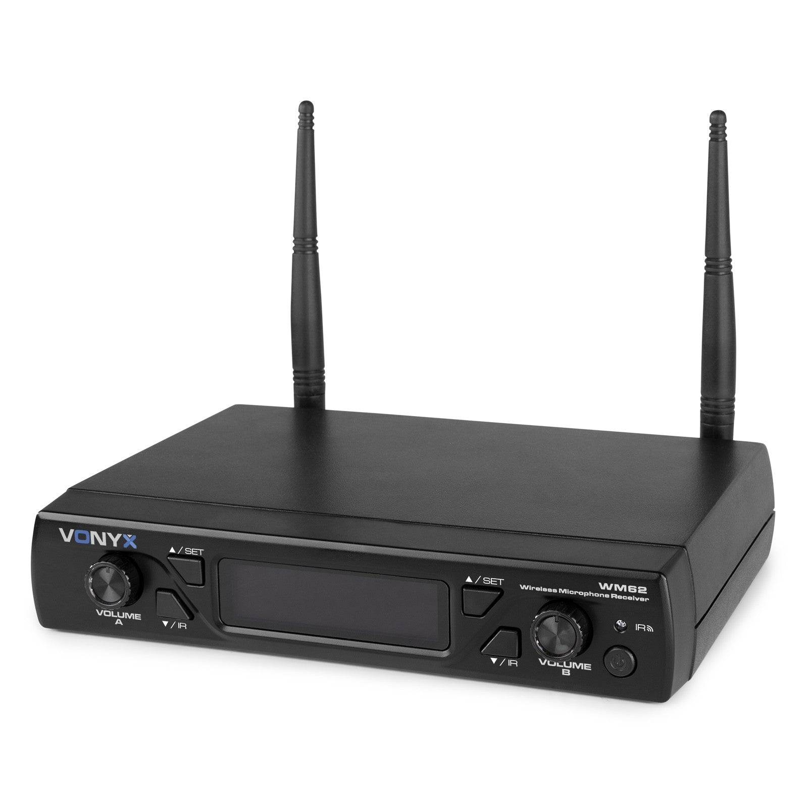 Vonyx WM62 - Micrófono inalámbrico UHF 16Ch con 2 micrófonos de mano - Tempo Shop