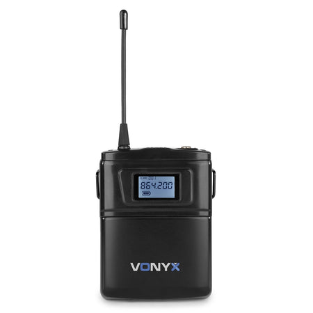 Vonyx WM62B - Micrófono inalámbrico UHF 16Ch con 2 petacas - Tempo Shop