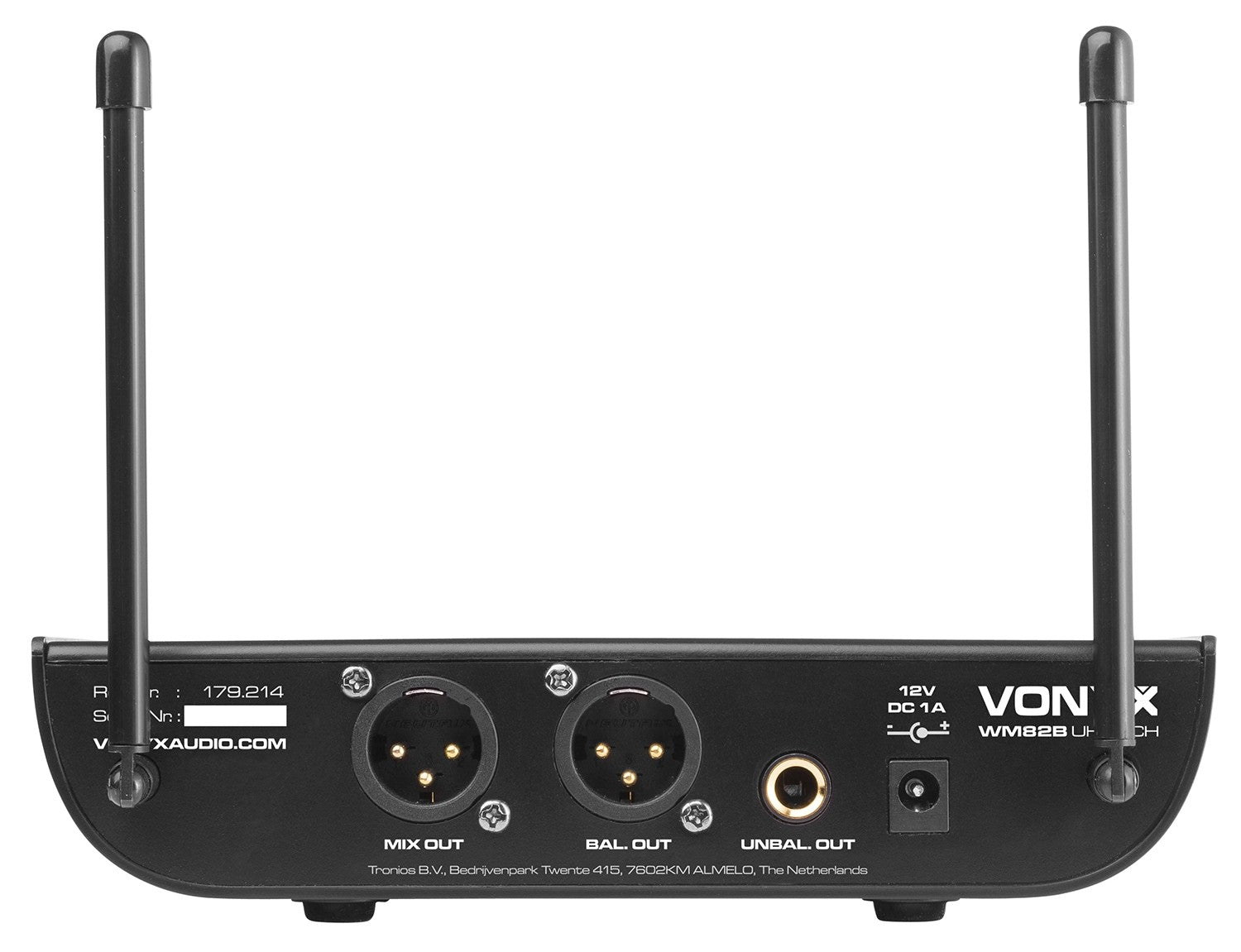 Vonyx WM82B - Micrófono inalámbrico digital UHF 2 canales con 2 micros de cabeza - Tempo Shop