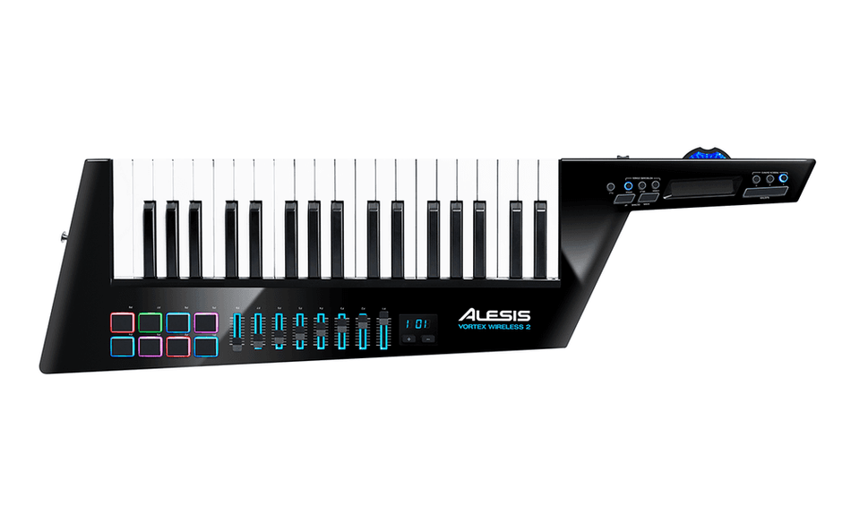 Alesis VORTEX WIRELESS 2 – Controlador keytar USB/MIDI inalámbrico de 37 teclas con aftertouch