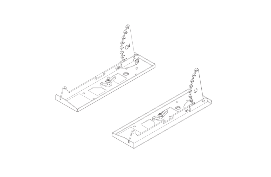 JBL Professional VTX-A12-BP - Baseplate for floor stacking VTX A12 arrays with angle adjustment (-15° to +5°)