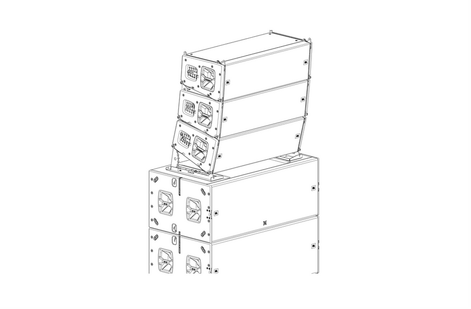 JBL Professional VTX-A12-BP - Baseplate for floor stacking VTX A12 arrays with angle adjustment (-15° to +5°)