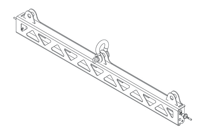 JBL Professional VTX-A12-SB - Lightweight suspension bar for VTX A12 (compact or “pull-back” frame)
