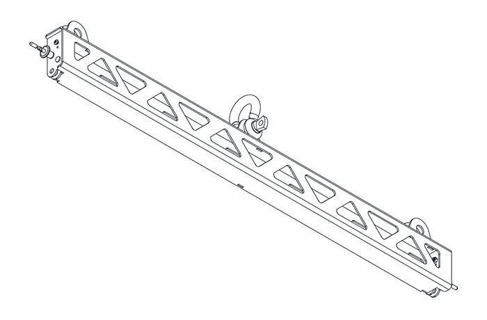 JBL Professional VTX-A12-SB - Lightweight suspension bar for VTX A12 (compact or “pull-back” frame)