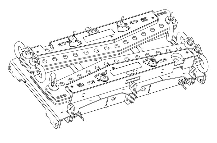 JBL Professional VTX-A8-AF-EB - Extension bar for VTX A8 AF rack with 0.5° resolution