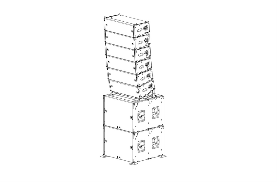 JBL Professional VTX-A8-BP - Floor stacking baseboard for VTX A8 arrays with M20 subwoofers