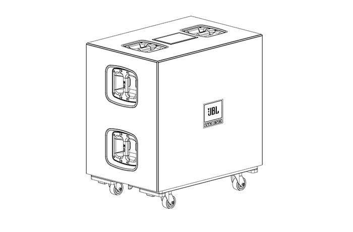 JBL Professional VTX-B18-ACC - Padded Cover and Rolling Board for 1 VTX B18 Subwoofer