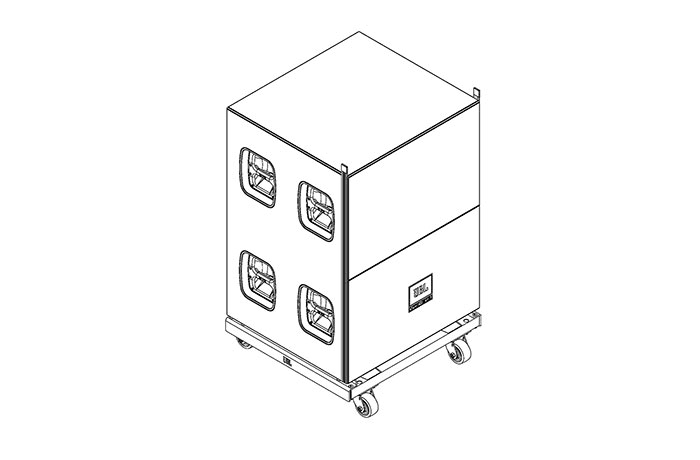 JBL Professional VTX-B18-VT-CVR - Heavy-Duty Cover for VTX B18 Vertical Subwoofer Carrier (2 or 3 Units)