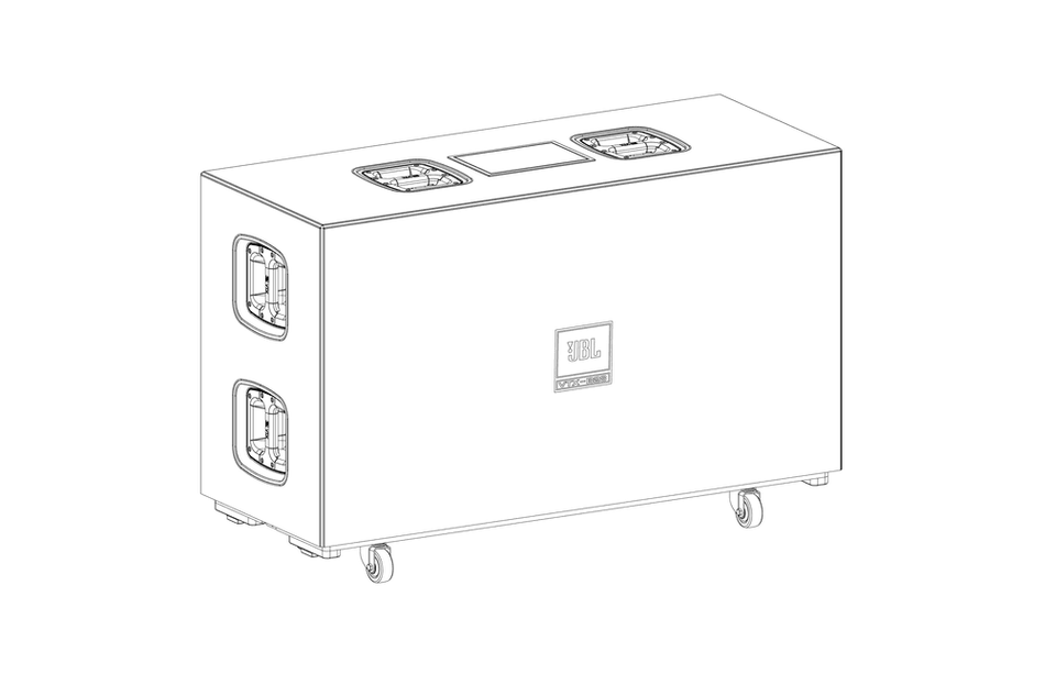 JBL Professional VTX-B28-ACC - Accessory dolly with wheels and padded cover for a VTX B28