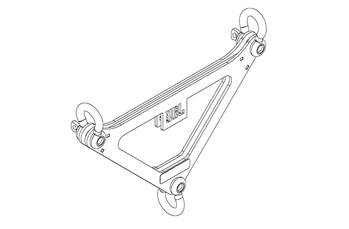 JBL Professional VTX-DELTA - Delta plate for horizontal aiming and load distribution in arrays