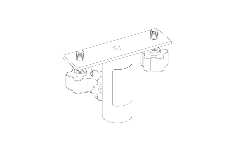 JBL Professional VTX-PM - Universal 35mm Pole Mount Adapter, T-Bar Style