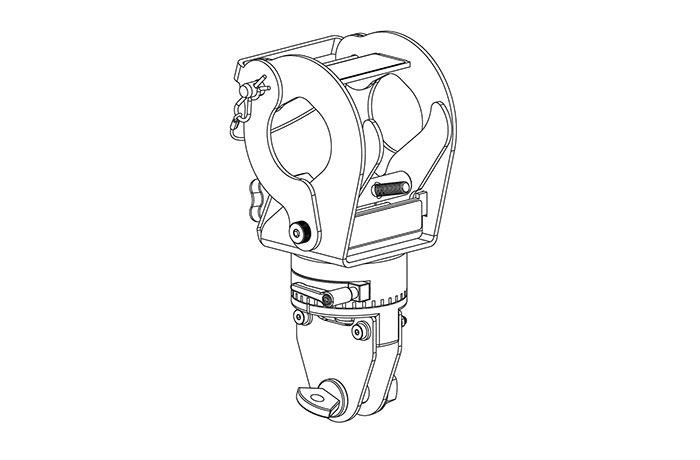 JBL Professional VTX-RC500 - Universal Truss/Pipe Swivel Clamp with 500kg Load Capacity