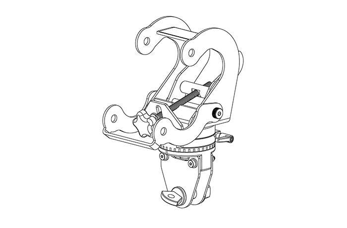 JBL Professional VTX-RC500 - Universal Truss/Pipe Swivel Clamp with 500kg Load Capacity