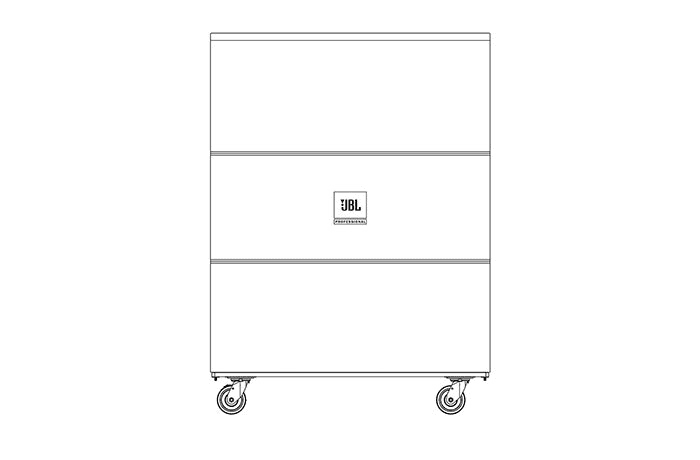 JBL Professional VTX-S28-VT-CVR - Reinforced Padded Cover for VTX S28 3-Subwoofer Vertical Blocks