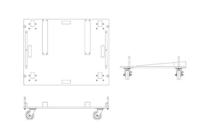 JBL Professional VTX-S28-VTC - Vertical Carrier for 3 VTX S28 Subwoofers with Optimized Truck Pack