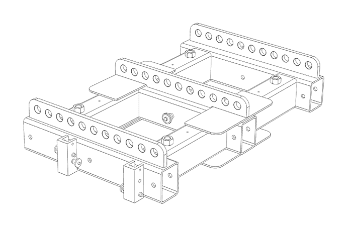 JBL Professional VTX-V20-AF - Structure (frame) for V20 / S25 line array with 11 pick points and leveling feet