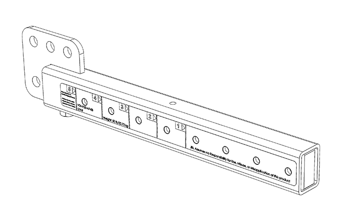 JBL Professional VTX-V20-AF-EB - Extension Bar for V20 Array Frame (Compression/Tension, 5-Way Spread)