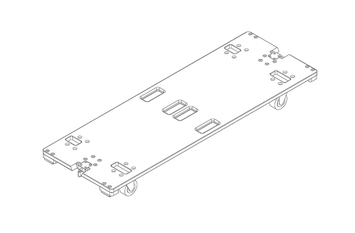 JBL Professional VTX-V25-ACC - Protective Cover and Rolling Dashboard for VTX V25 / V25-II