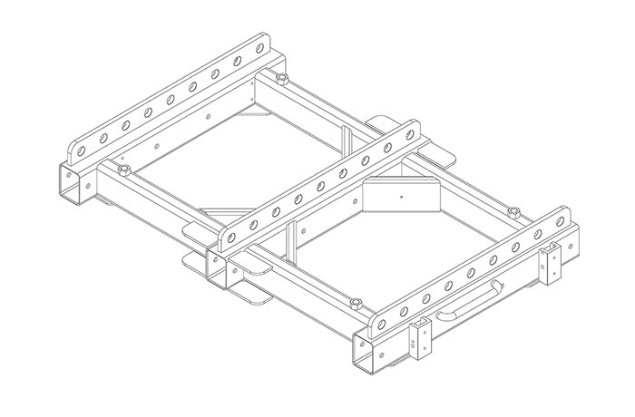 JBL Professional VTX-V25-AF - Array frame for V25/V25-II and S28 with 9 pick points and ground stacking