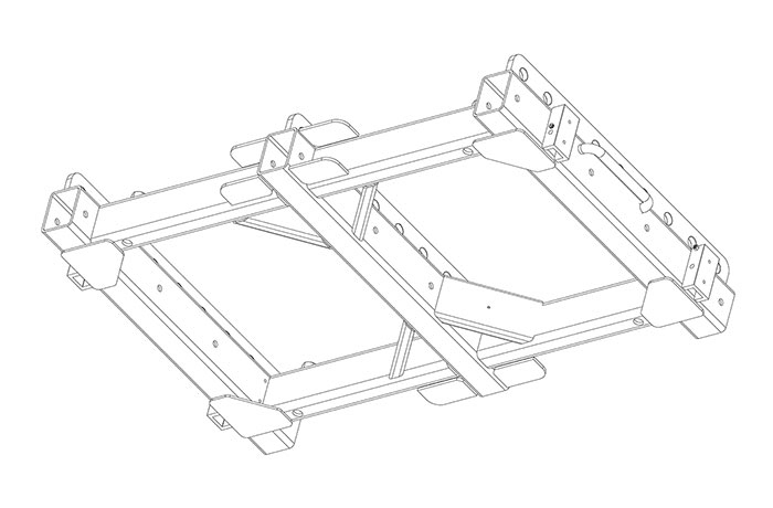 JBL Professional VTX-V25-AF - Array frame for V25/V25-II and S28 with 9 pick points and ground stacking