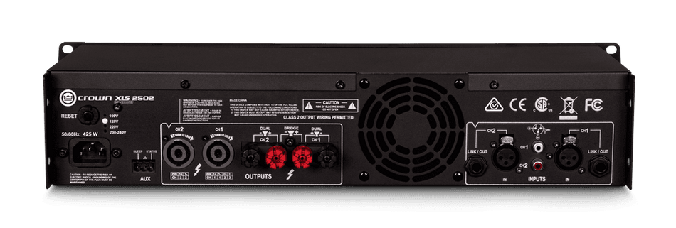 CROWN XLS 2502 – Amplificador de potencia de dos canales, 775 W @ 4 Ω