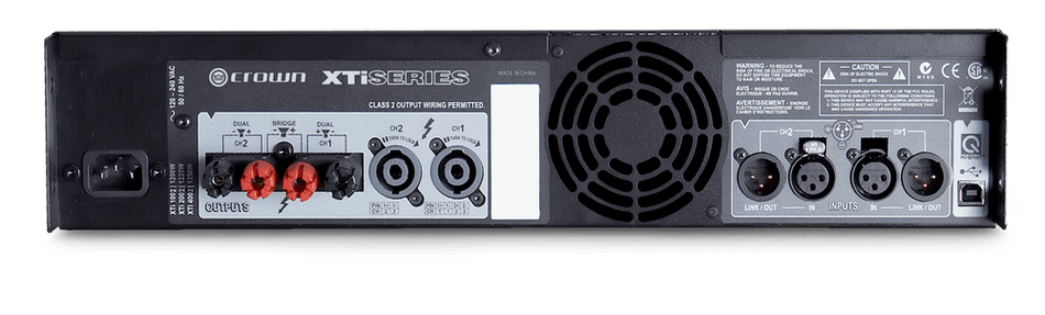 CROWN XTi 1002 – Amplificador de dos canales, 500 W @ 4 Ω