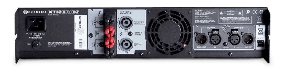 CROWN XTi 6002 – Amplificador de dos canales, 2100 W @ 4 Ω