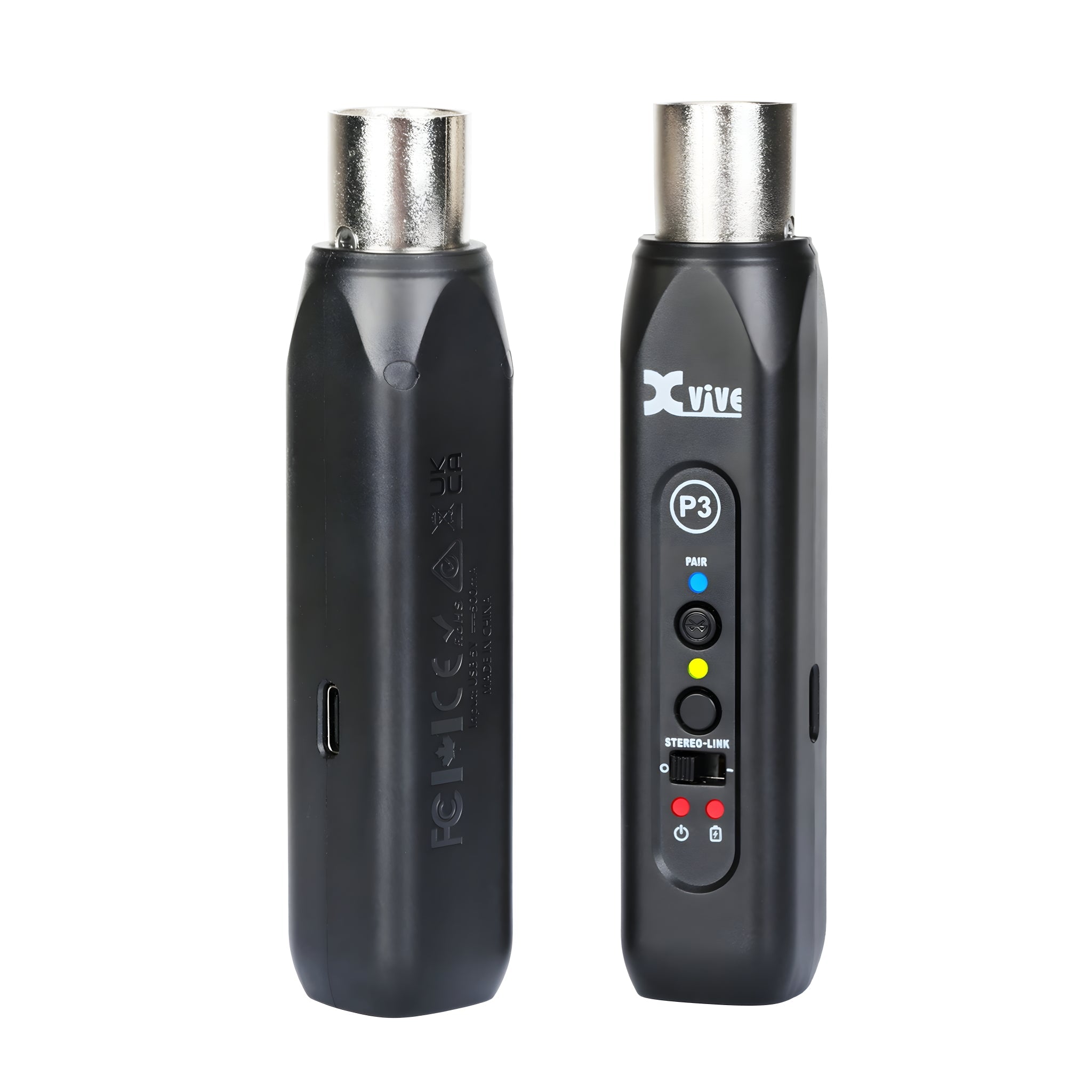 XVive P3D (PAREJA) - 2x Receptor Bluetooth XLR para mesas de Mezcla o PA - Tempo Shop