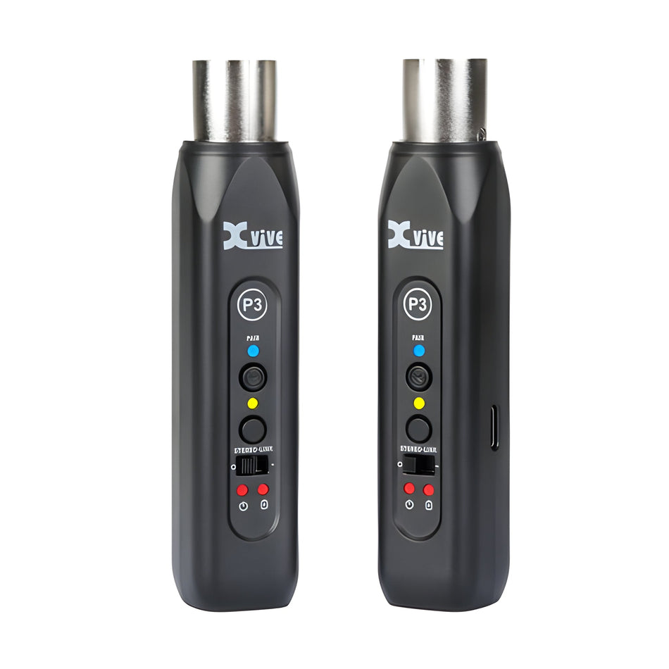XVive P3D (PAREJA) - 2x Receptor Bluetooth XLR para mesas de Mezcla o PA - Tempo Shop
