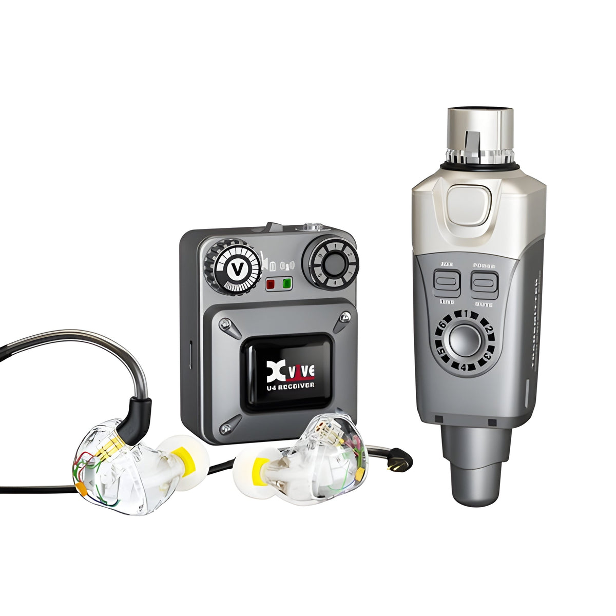 XVive U4T9 - Sistema inalámbrico profesional U4 para monitorización con auriculares T9 In - Ear compuesto por emisor y petaca - Tempo Shop
