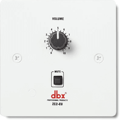dbx ZC2-EU - Controlador de zona mural con control de volumen y mute para ZonePRO/DriveRack