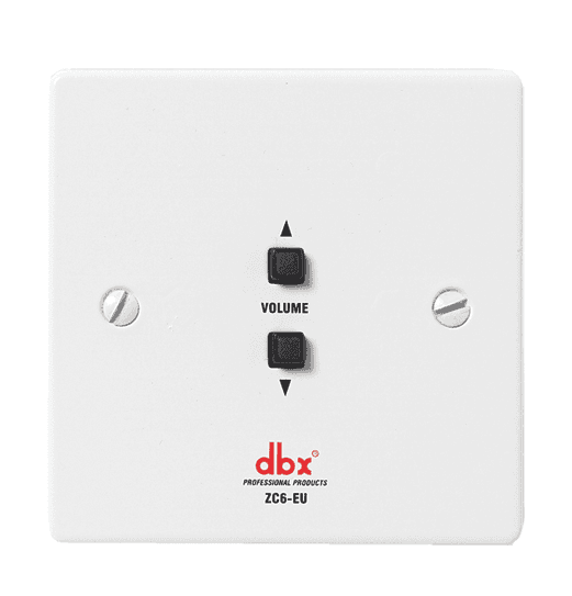 dbx ZC6-EU - Controlador mural de volumen con botones subir/bajar para sistemas ZonePRO y DriveRack